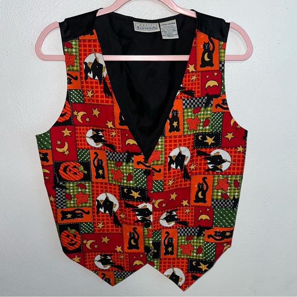 Vintage Halloween Print Vest - Picture 5 of 10